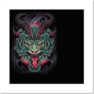 devil dragon tattoo Posters and Art